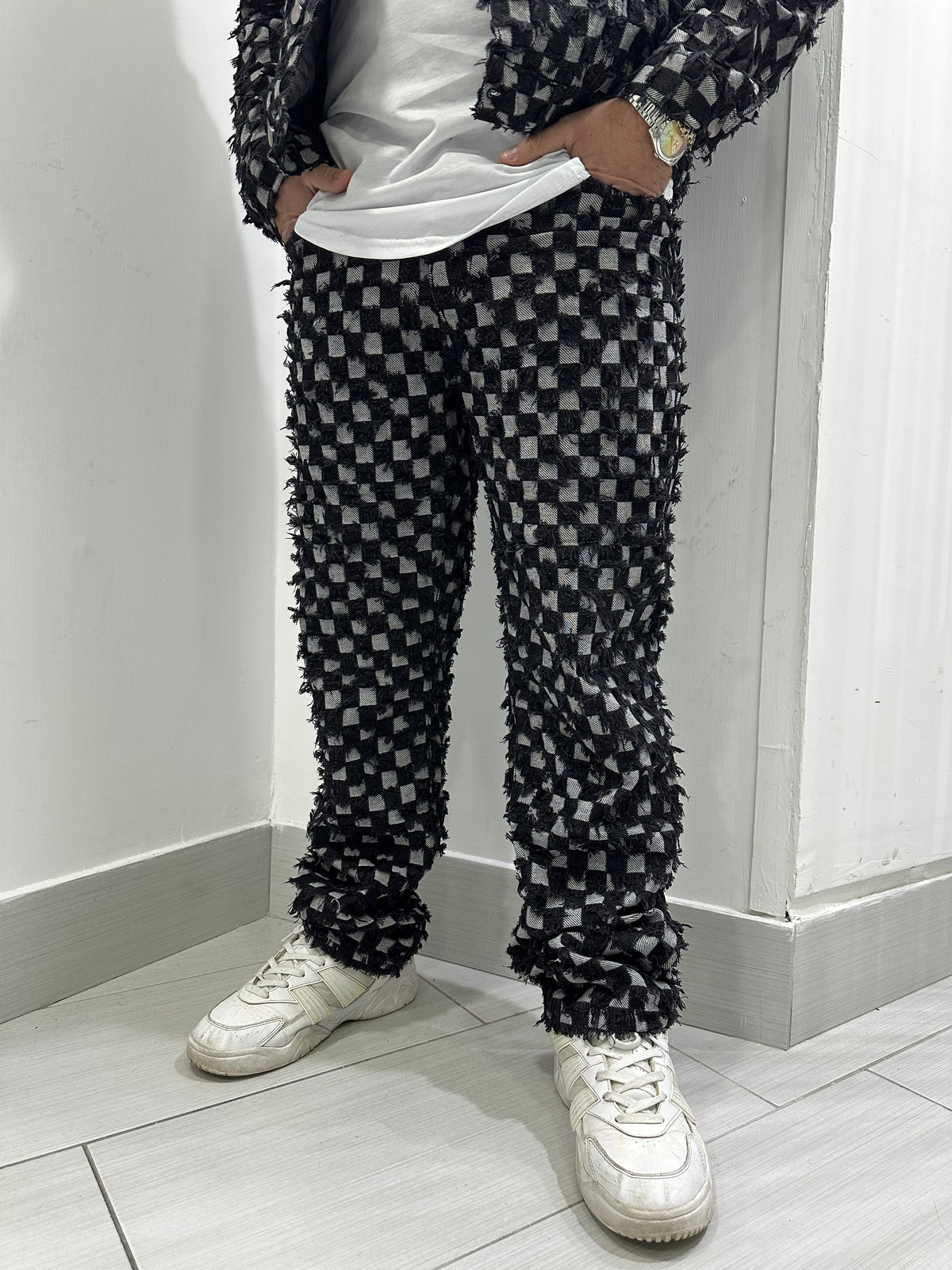 Jeans quadri