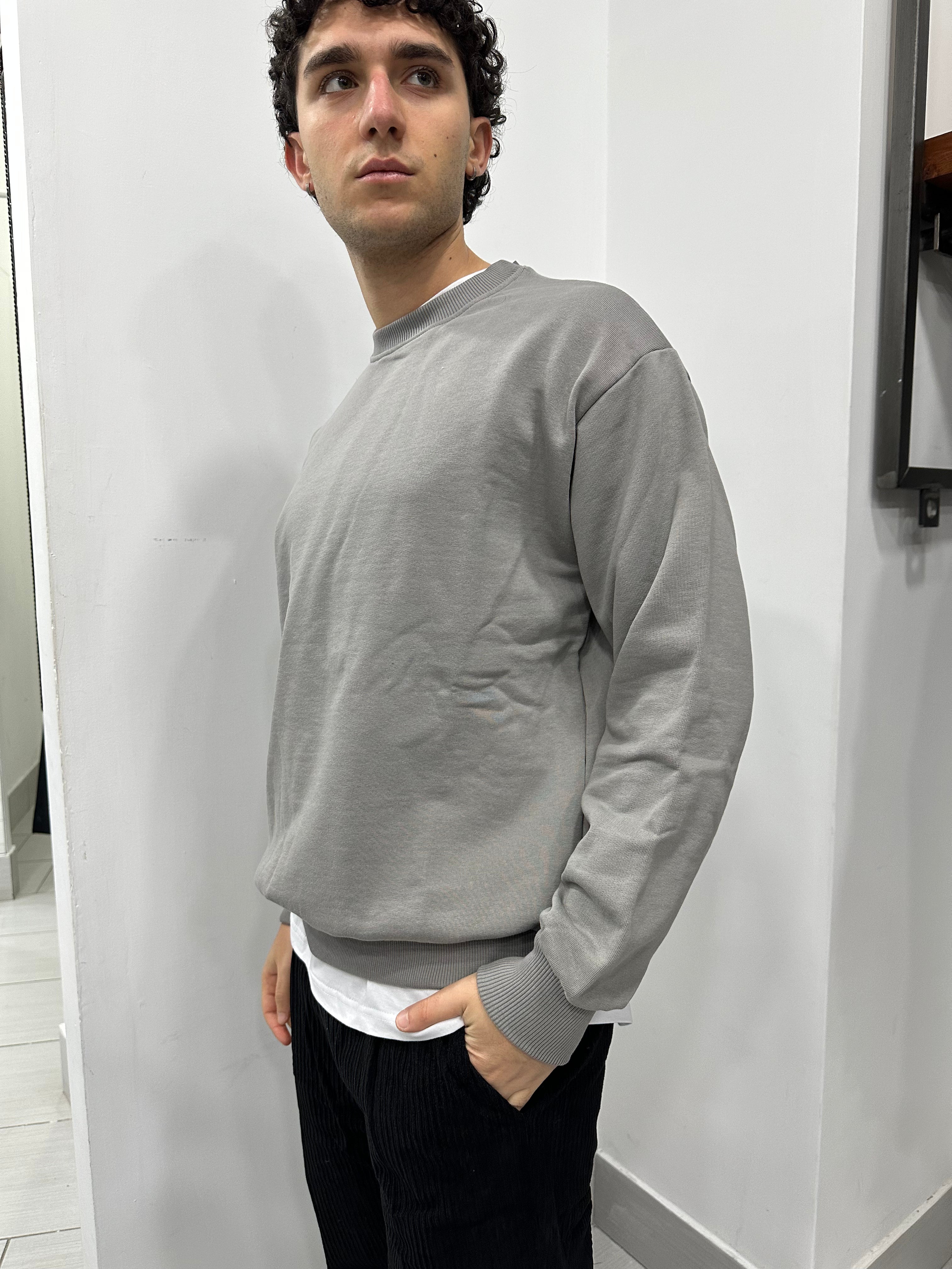 Felpa girocollo