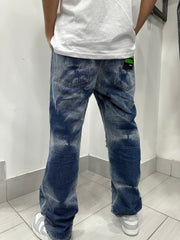 Jeans multi strappi