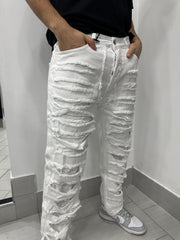 Jeans sfrangiato