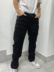 Jeans sfrangiato