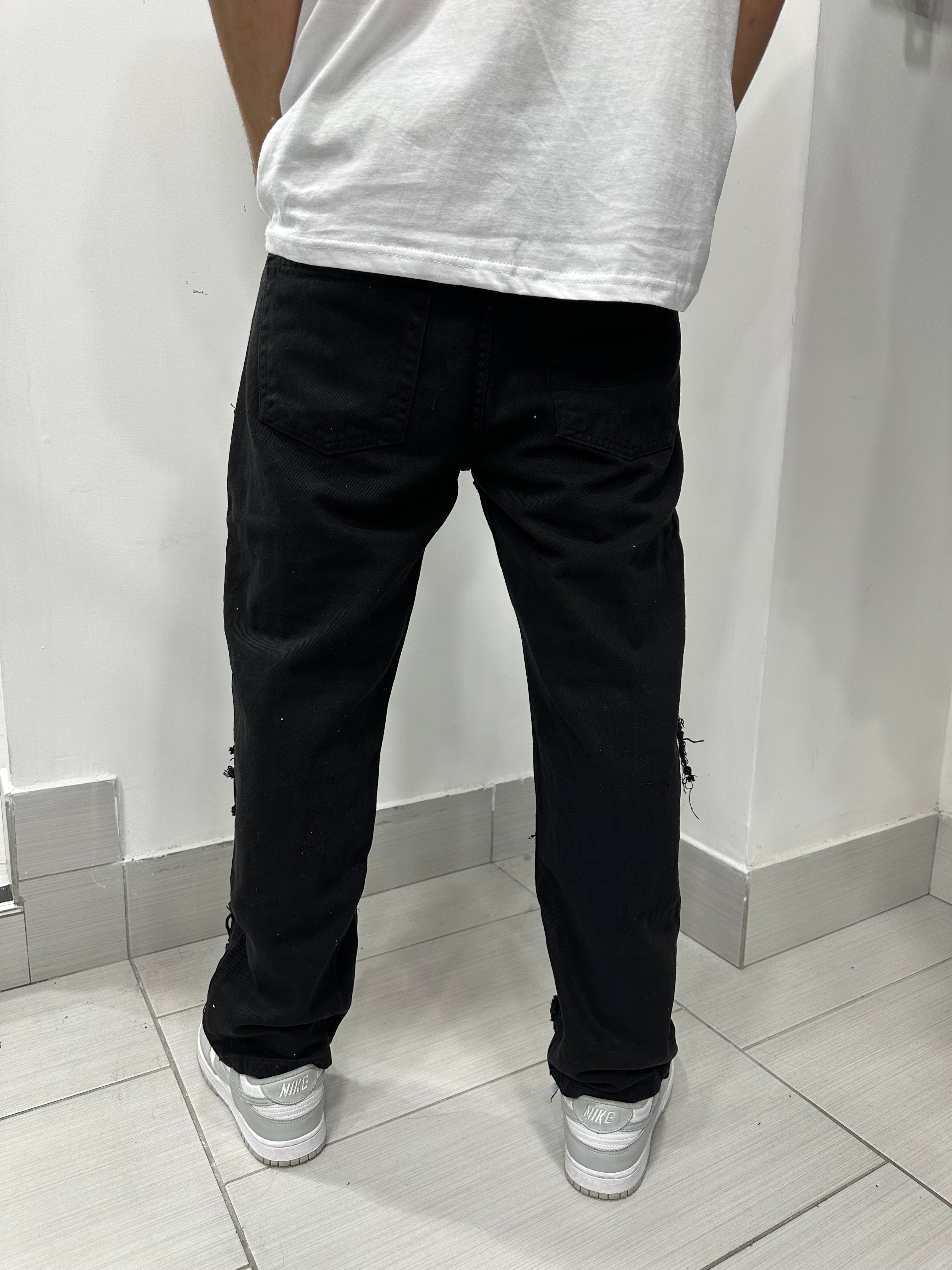 Jeans sfrangiato